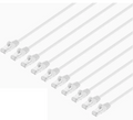 Intellinet IEC-C8-WT-14-SLIM-10P, Cat8.1 U/FTP Slim Network Patch Cable, 14 ft., White, 10-Pack, Part# 744928
