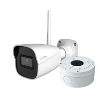 Speco O4VBW2 4MP IP WiFi Bullet Camera with Line Crossing and Intrusion Detection, 2.8mm Lens, White, Part# O4VBW2