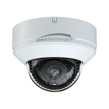 Speco O8VD3 8MP (4K) IP Dome Camera with Line Crossing and Intrusion Detection, NDAA Compliant, 2.8mm Fixed Lens, White, Part# O8VD3