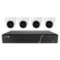 Speco ZIP44T4 4-Channel NVR Surveillance Kit with 4-Digital Deterrent Turret Cameras, 4TB, Part# ZIP44T4