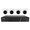 Speco ZIP44T4 4-Channel NVR Surveillance Kit with 4-Digital Deterrent Turret Cameras, 4TB, Part# ZIP44T4