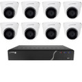Speco 8-Channel NVR with 4TB and 8 Digital Deterrent Turret Cameras, Part# ZIP84T8