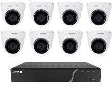 Speco 8-Channel NVR with 4TB and 8 Digital Deterrent Turret Cameras, Part# ZIP84T8