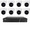 Speco 8-Channel NVR with 4TB and 8 Digital Deterrent Turret Cameras, Part# ZIP84T8
