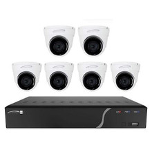 Speco ZIPWL86T2 8-Channel Wall Mount Zip Kit with 6 Turret Cameras, 2TB, Part# ZIPWL86T2