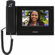 AiPhone Color Touchscreen IP Master Station with T-Coil Hearing Aid Supported Handset, Black, Part# IX-MV7-HB-L