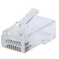 Intellinet 100-Pack Cat6 RJ45 Modular Plugs, Part# 791281