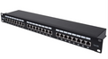 Intellinet Cat6a Shielded Patch Panel, 24-Port Patch Panel, IU, IPP-19C6A24-1UFTP-90, Part# 720861