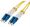 Intellinet 1 m LC to LC UPC Fiber Optic Patch Cable, 2.0 mm, Duplex, OFNR, Singlemode BIF, Yellow, Part# 751643