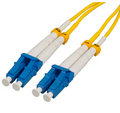 Intellinet 8 m LC to LC UPC Fiber Optic Patch Cable, 2.0 mm, Duplex, OFNR, Singlemode BIF, Yellow, Part# 751728