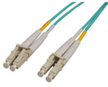 Intellinet 7 m LC to LC UPC Fiber Optic Patch Cable, 2.0 mm, Duplex, OFNR, OM3 Multimode, Aqua, Part# 751902