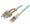 Intellinet 20 m LC to SC UPC Fiber Optic Patch Cable, 2.0 mm, Duplex, OFNR, OM3 Multimode, Aqua, Part# 752060