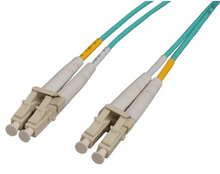 Intellinet 1.5 m LC to LC UPC Fiber Optic Patch Cable, 2.0 mm, Duplex, OFNR, OM4 Multimode, Violet, Part# 752183