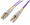 Intellinet 2 m LC to LC UPC Fiber Optic Patch Cable, 2.0 mm, Duplex, OFNR, OM4 Multimode, Violet, Part# 752206