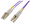 Intellinet 4 m LC to LC UPC Fiber Optic Patch Cable, 2.0 mm, Duplex, OFNR, OM4 Multimode, Violet, Part# 752244