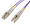 Intellinet 10 m LC to LC UPC Fiber Optic Patch Cable, 2.0 mm, Duplex, OFNR, OM4 Multimode, Violet, Part# 752299