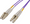 Intellinet 12 m LC to LC UPC Fiber Optic Patch Cable, 2.0 mm, Duplex, OFNR, OM4 Multimode, Violet, Part# 752329