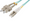 Intellinet 10 m LC to SC UPC Fiber Optic Patch Cable, 2.0 mm, Duplex, OFNR, OM4 Multimode, Aqua, Part# 752404