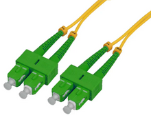 Intellinet 2 m SC to SC APC Fiber Optic Patch Cable, 2.0 mm, Duplex, OFNR, Singlemode BIF, Yellow, Part# 752428