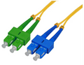 Intellinet 1 m SC UPC to SC APC Fiber Optic Patch Cable, 2.0 mm, Duplex, OFNR, Singlemode BIF, Yellow, Part# 752497