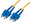 Intellinet 5 m SC to SC UPC Fiber Optic Patch Cable, 2.0 mm, Duplex, OFNR, Singlemode BIF, Yellow, Part# 760850