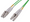 Intellinet 3 m LC to LC UPC Fiber Optic Patch Cable, 2.0 mm, Duplex, OFNR, OM5 Multimode, Lime Green, Part# 760898