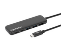 Manhattan USB-C Docking Station with 100 W PD / 4K HDMI 5-in-1 Multiport USB Hub, Part# 130721