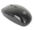 Manhattan MW6185 Wireless Optical USB Mouse, Black, Part# 190367