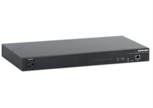 INTELLINET 6-Outlet 19" Rackmount Managed Metered Power Distribution Unit, IPDU-SUS6OUT-C13IN-1U, Black, Part# 120234