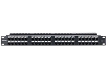 Intellinet Cat6a 10G Shielded 48-Port Patch Panel, 1U, IPP-19C6AS48-1U, Part# 720519