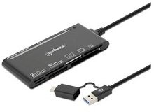Intellinet USB-C / USB-A Combo Multi-Card Reader / Writer, Part# 102780