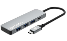 Manhattan 4-Port 10G USB-A / USB-C Combo Hub 3+1, MHUB-3A1C-C10G, Part# 181389