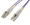 Intellinet 3 m LC to LC UPC Fiber Optic Patch Cable, 2.0 mm, Duplex, OFNR, OM4 Multimode, Violet, Part# 752220