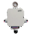 Speco Digital Deterrent box powered with AC 110-277V. Supports External battery charge/discharge, 2 DD Turrets x 1 PTZ, Cellular, Part# DD4A2TMZC