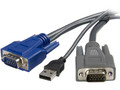 Startech.com 10 Ft Ultra-thin Usb Vga 2-in-1 Kvm Cable  Part# SVUSBVGA10