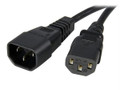 Startech.com Extend Your Power Cord Connections By Up To 1ft - 1ft C14 To C13 Power Cord - 1f  Part# PXT1001