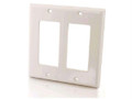 Dual Gane Decora Wallplate White  Part# 03728