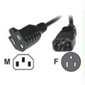 C2g 6ft 18 Awg Monitor Power Adapter Cord (iec320c14 To Nema 5-15r)  Part# 03148