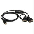 Startech.com Add Two Rs232 Serial Ports With Com Retention To Your Laptop Or Desktop Computer  Part# ICUSB2322F