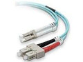Belkin Components Fiber Patch Cable 10gb 50 125 Lc Sc, 1m, Aqua  Part# F2F402L7-01M-G