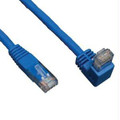 Tripp Lite 5-ft. Blue Cat6 Gigabit Right Angle Down To Straight Patch Cable  Part# N204-005-BL-DN