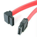 Startech.com 18in Sata To Left Angle Sata Serial Ata Cable - F/f  Part# SATA18LA1
