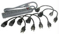 C2G 2706X 6-OUTLET SURGE SUPPRESSOR WITH (6) 1FT OUTLET SAVER POWER EXTENSION CORDS  Part# 35549
