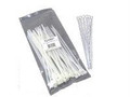50pk 7.75in Reusable Cable Ties White  Part# 43044