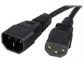 Startech.com Extend Your Computer Power Connection Distance By 2ft - 2ft C14 To C13 Power Cor  Part# PXT1002