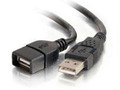 C2g 1m Usb 2.0 A Male To A Female Extension Cable - Black  Part# 52106