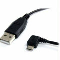 Startech.com 3 Ft Micro Usb Cable - A To Left Angle Micro B  Part# UUSBHAUB3LA