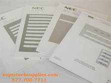 NEC DESI Laser Labels for the Aspire 22 Button Display Phone Stock # 0890043 (Part# 0893761) Silver