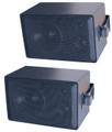 SPECO DMS3P 50W Weatherproof 3 Way Speakers  Black  Pair, Part No# DMS3P