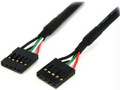 STARTECH.COM 18IN INTERNAL 5 PIN USB IDC MOTHERBOARD HEADER CABLE   F/F  Part# USBINT5PIN
